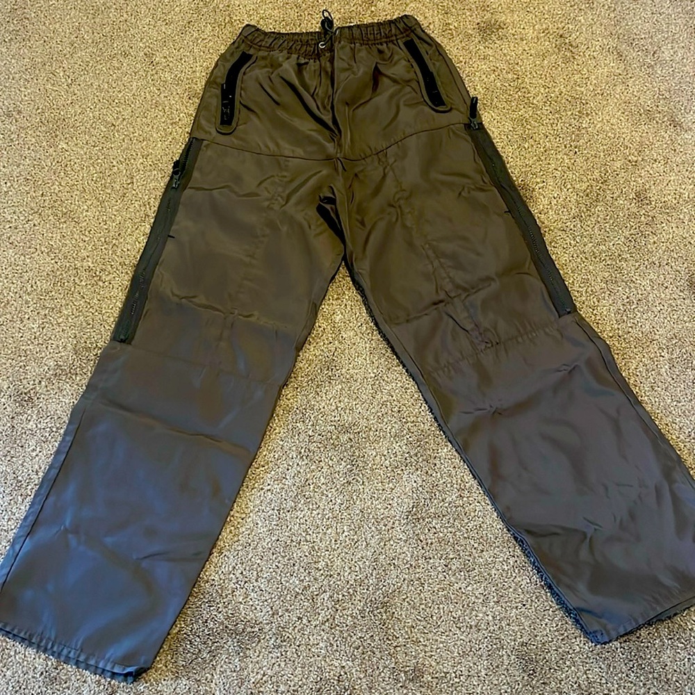 Men’s pewter nylon size small Athletic Works pants